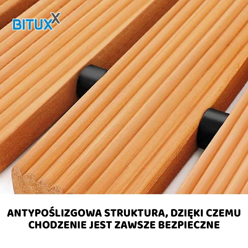 ZAHRADNÍ CHODNÍK Z CEDROVÉHO DŘEVA 250CM X75CM BITUXX ROLOVACÍ DO ZAHRADY CESTIČKA MS19601